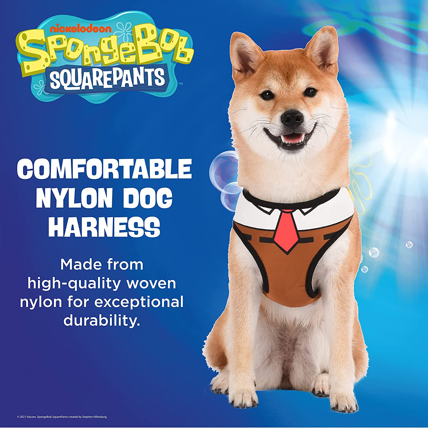 Spongebob Squarepants for Pets Dog Harness for Medium Dogs | No Pull Dog Harness for Spongebob Fans, Designed with Classic Spongebob Outfit | Soft and Comfortable Medium Dog Apparel - Image 2