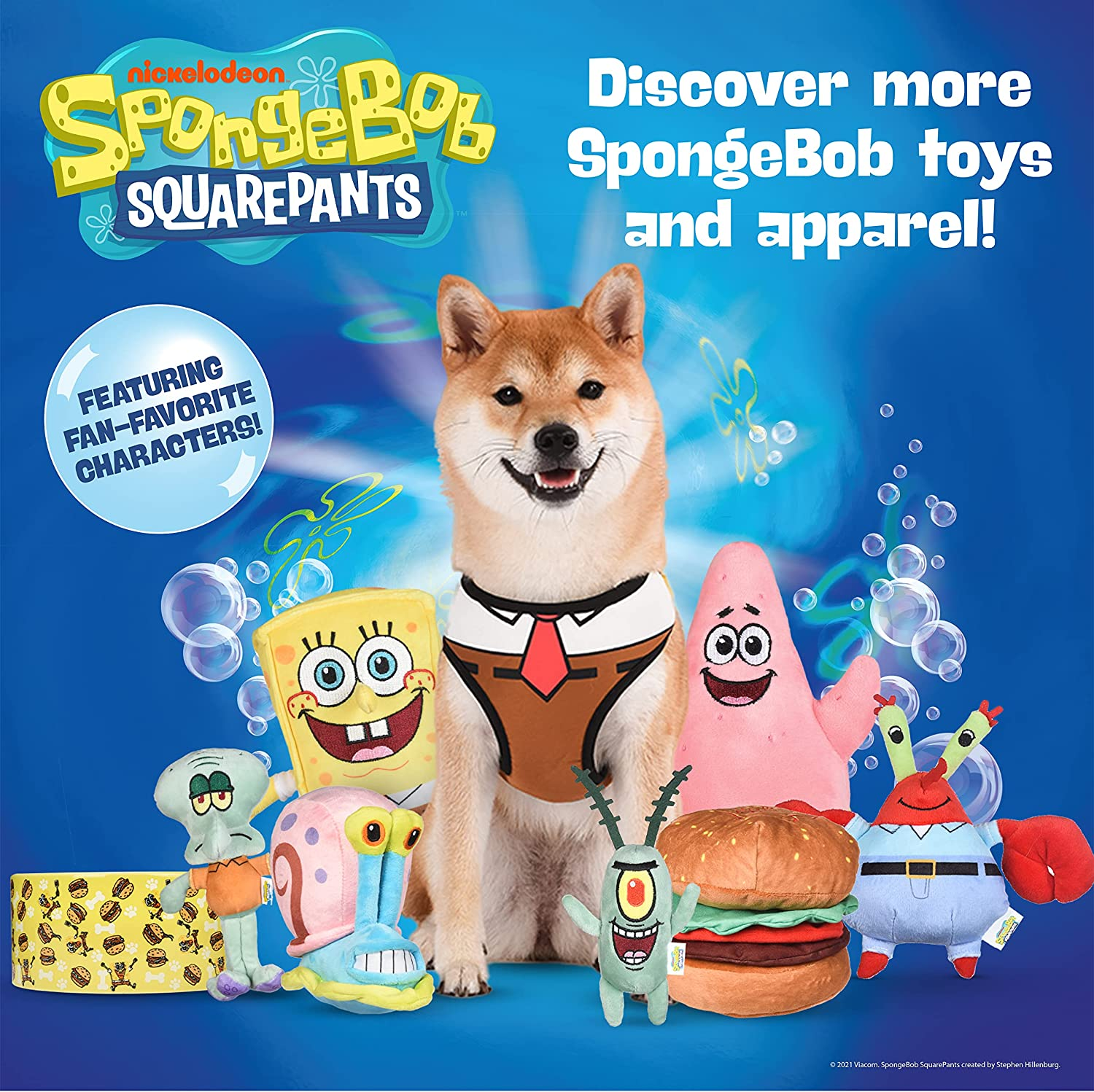 Spongebob Squarepants for Pets Dog Harness for Medium Dogs | No Pull Dog Harness for Spongebob Fans, Designed with Classic Spongebob Outfit | Soft and Comfortable Medium Dog Apparel - Image 6